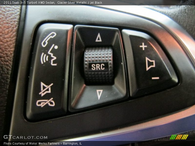 Glacier Silver Metallic / Jet Black 2011 Saab 9-5 Turbo6 XWD Sedan