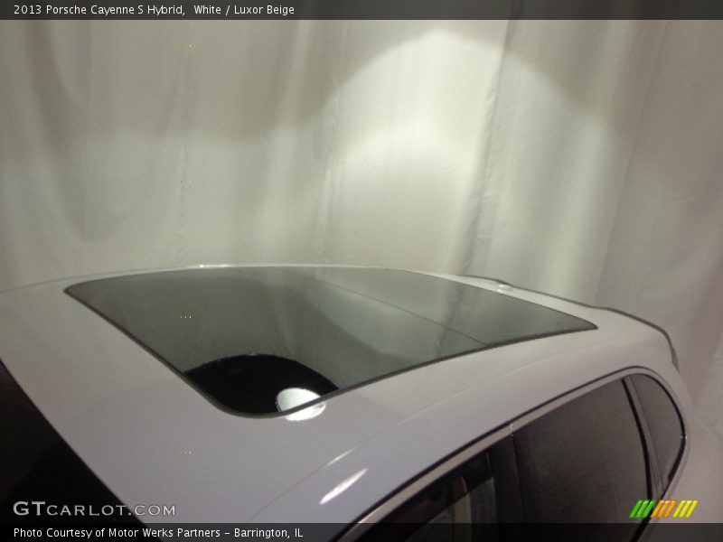 White / Luxor Beige 2013 Porsche Cayenne S Hybrid