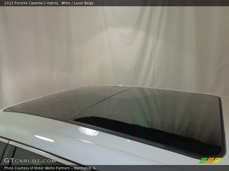 White / Luxor Beige 2013 Porsche Cayenne S Hybrid