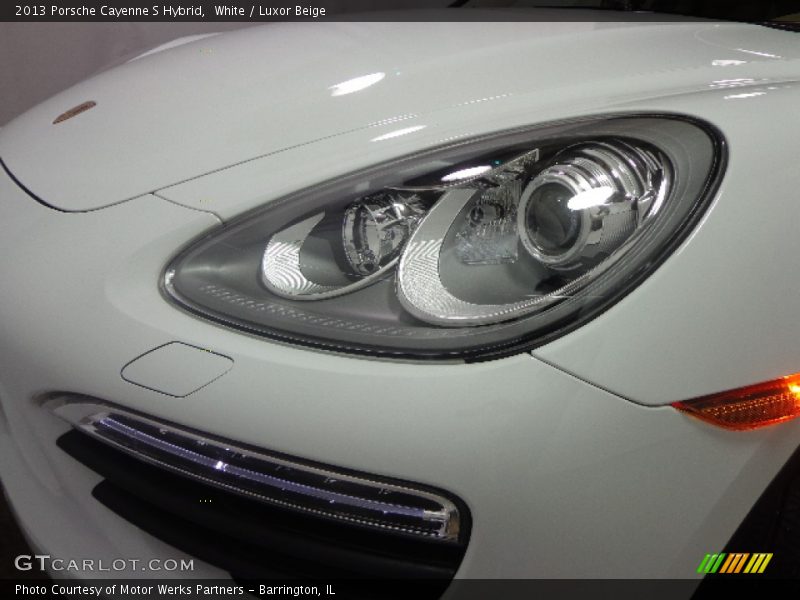 White / Luxor Beige 2013 Porsche Cayenne S Hybrid