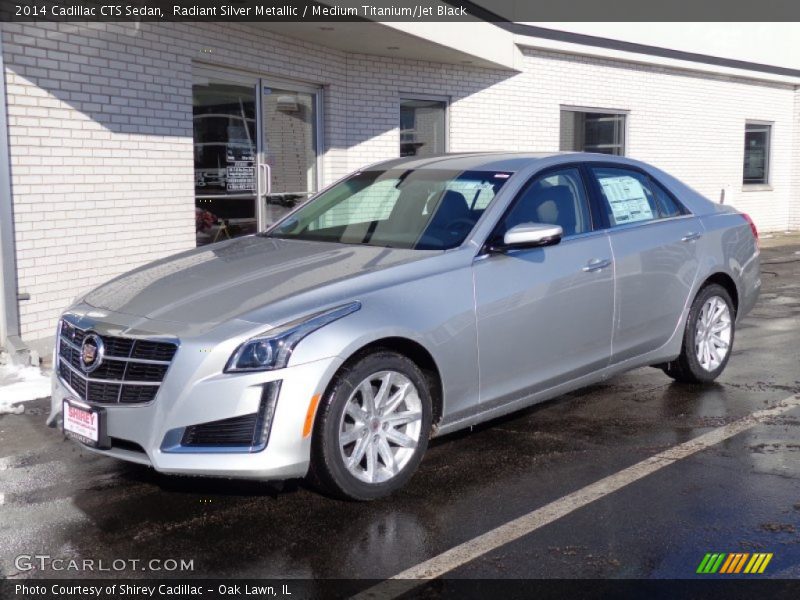 Radiant Silver Metallic / Medium Titanium/Jet Black 2014 Cadillac CTS Sedan