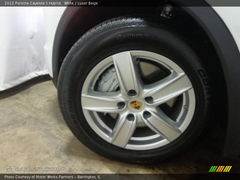 White / Luxor Beige 2013 Porsche Cayenne S Hybrid