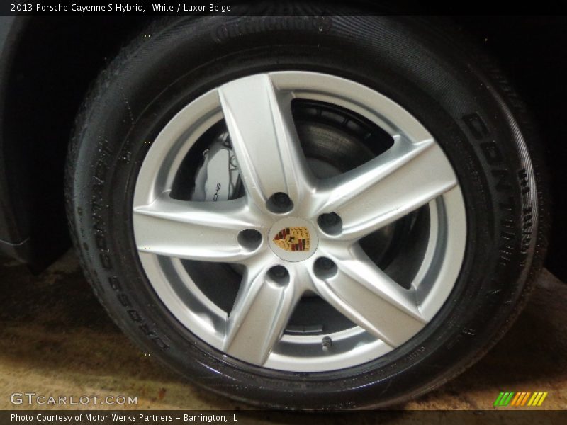 White / Luxor Beige 2013 Porsche Cayenne S Hybrid