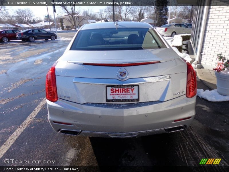 Radiant Silver Metallic / Medium Titanium/Jet Black 2014 Cadillac CTS Sedan
