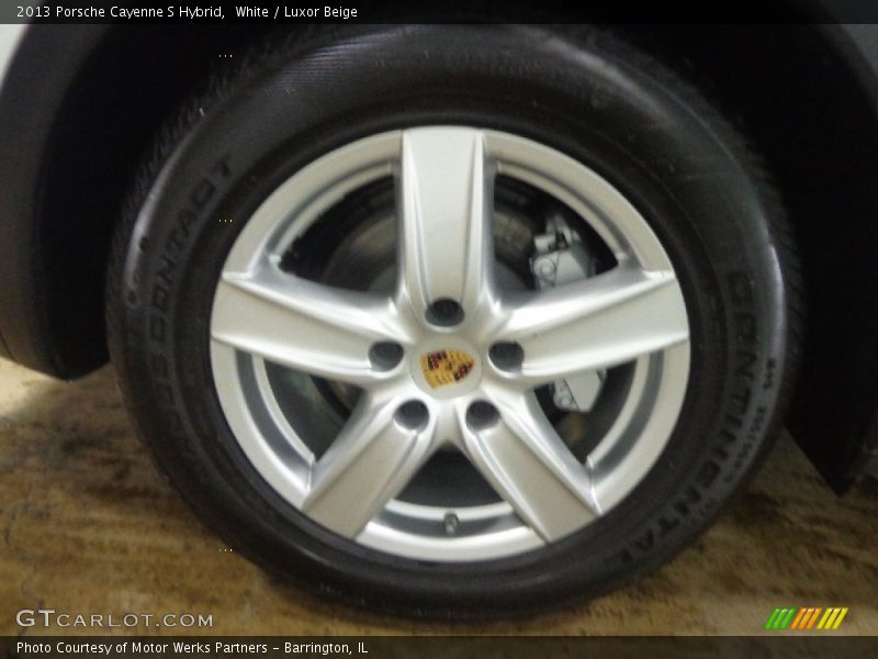 White / Luxor Beige 2013 Porsche Cayenne S Hybrid