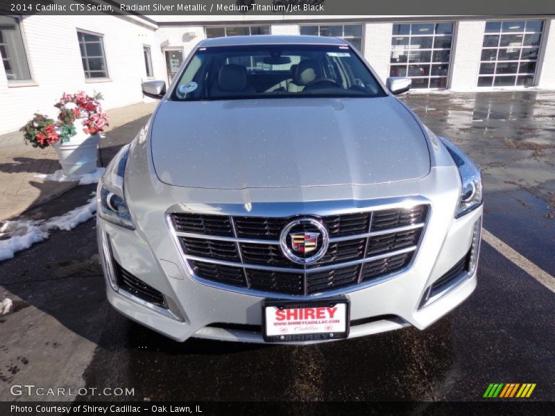 Radiant Silver Metallic / Medium Titanium/Jet Black 2014 Cadillac CTS Sedan