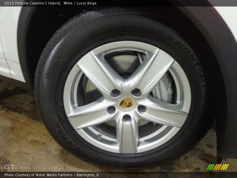 White / Luxor Beige 2013 Porsche Cayenne S Hybrid