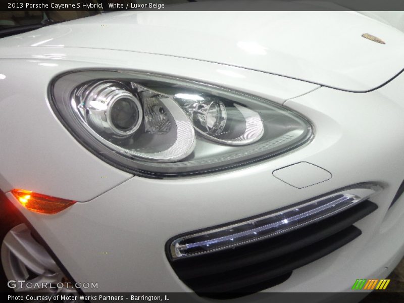 White / Luxor Beige 2013 Porsche Cayenne S Hybrid