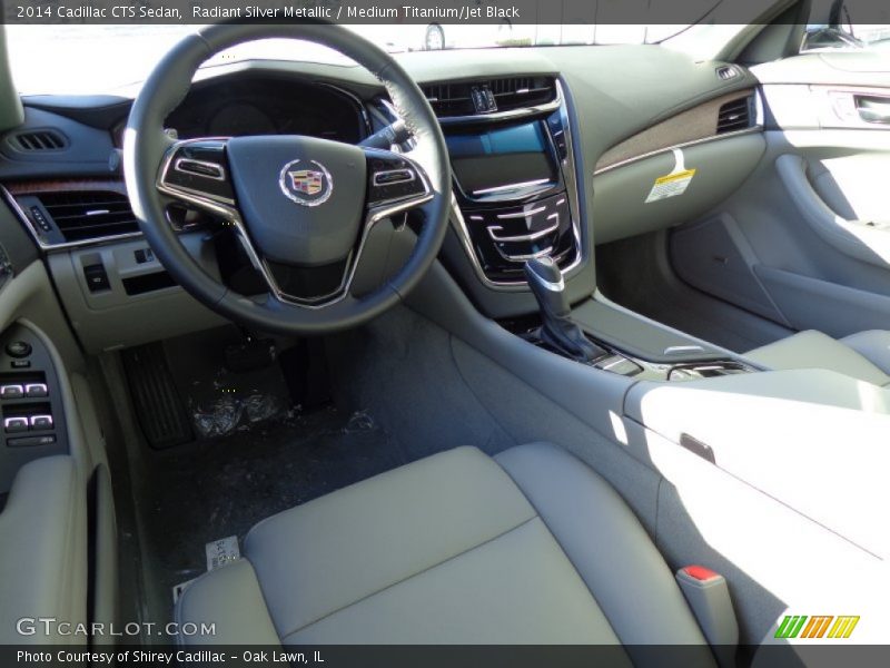  2014 CTS Sedan Medium Titanium/Jet Black Interior