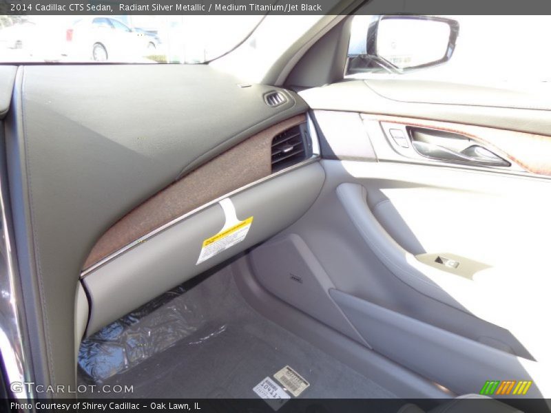 Radiant Silver Metallic / Medium Titanium/Jet Black 2014 Cadillac CTS Sedan
