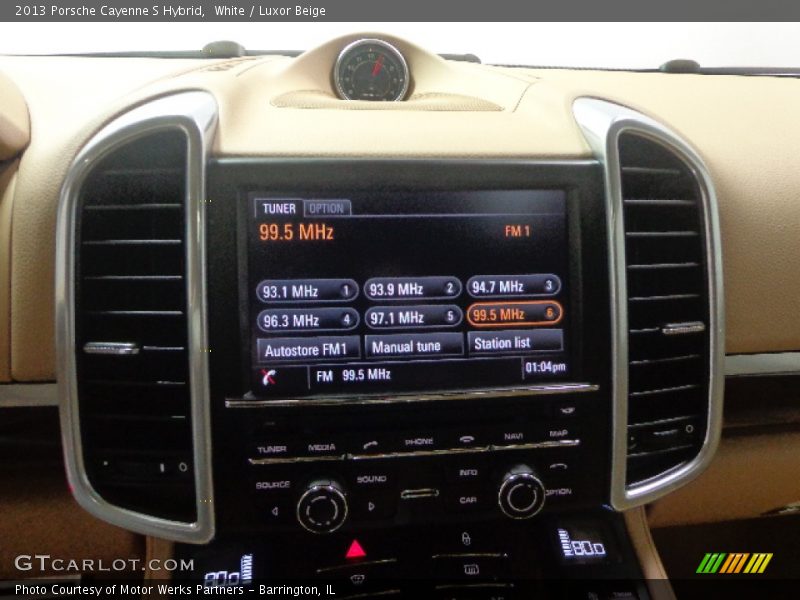White / Luxor Beige 2013 Porsche Cayenne S Hybrid