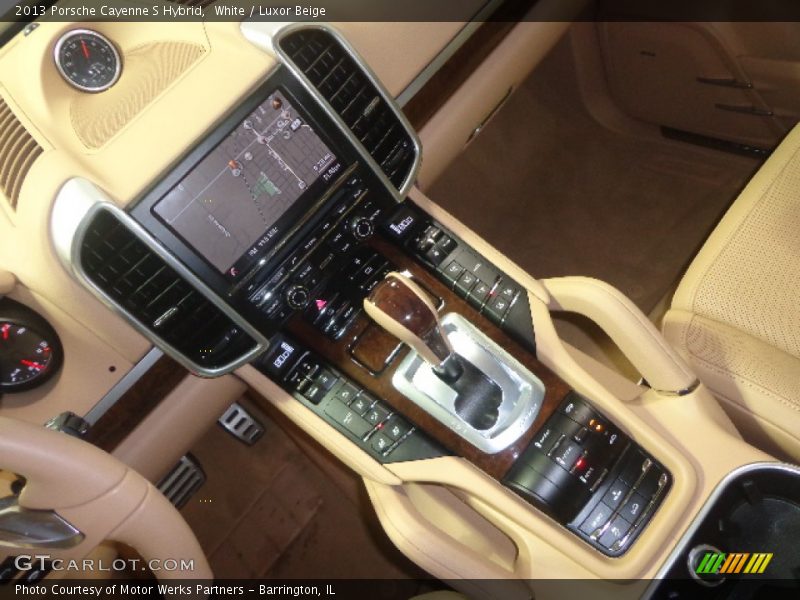 White / Luxor Beige 2013 Porsche Cayenne S Hybrid