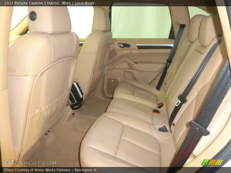 White / Luxor Beige 2013 Porsche Cayenne S Hybrid