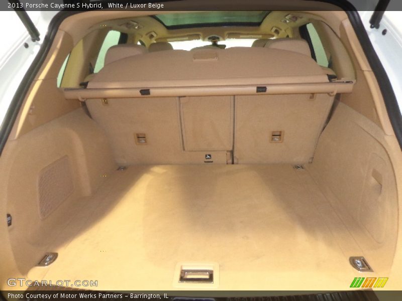 White / Luxor Beige 2013 Porsche Cayenne S Hybrid