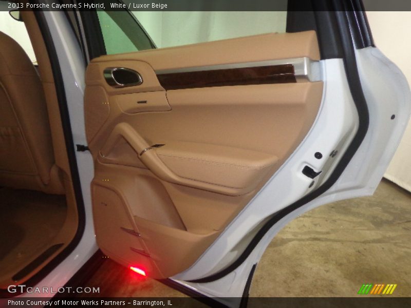 White / Luxor Beige 2013 Porsche Cayenne S Hybrid