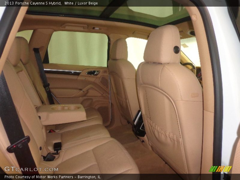 White / Luxor Beige 2013 Porsche Cayenne S Hybrid