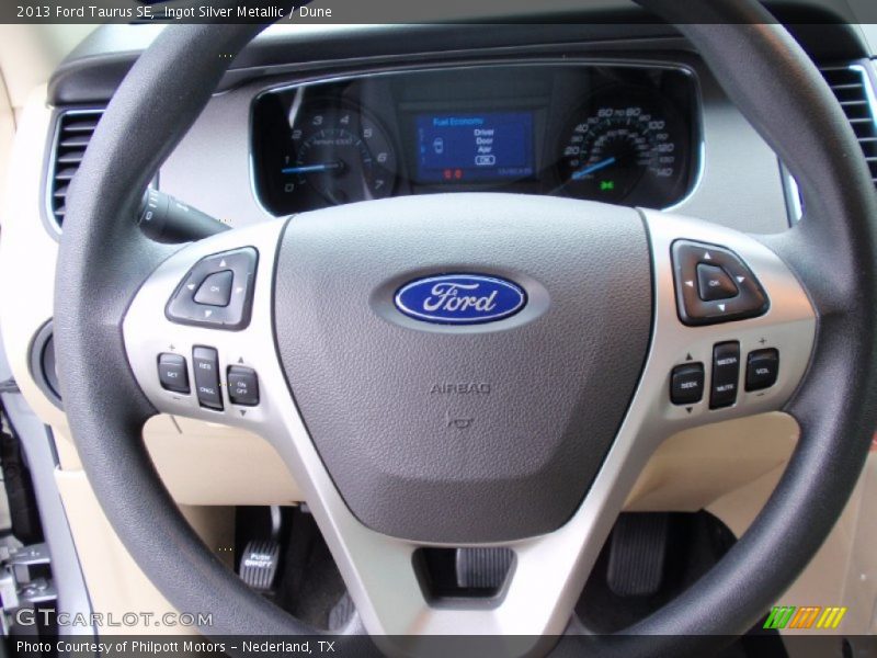 Ingot Silver Metallic / Dune 2013 Ford Taurus SE