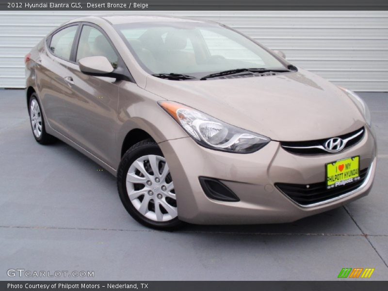 Desert Bronze / Beige 2012 Hyundai Elantra GLS