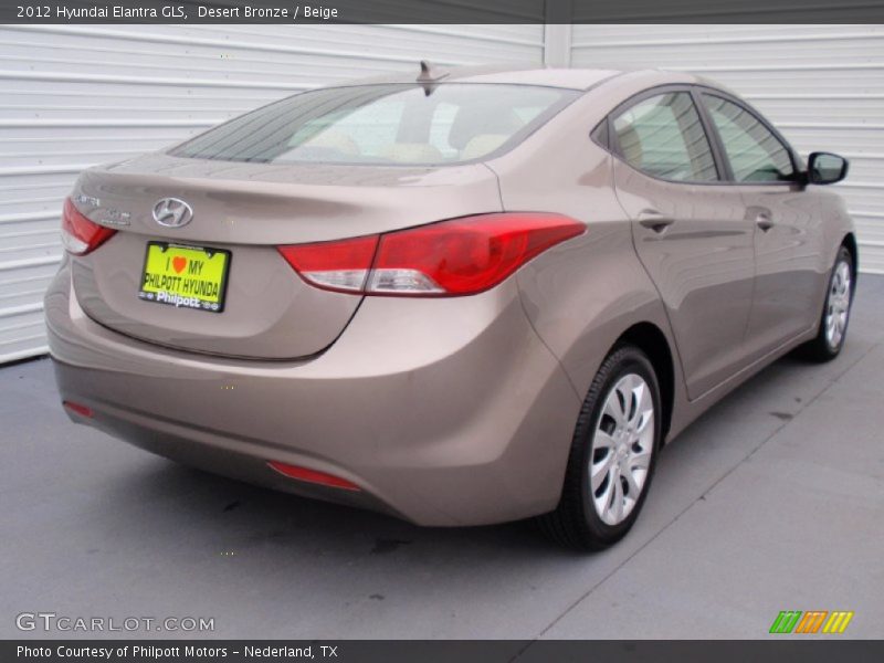 Desert Bronze / Beige 2012 Hyundai Elantra GLS