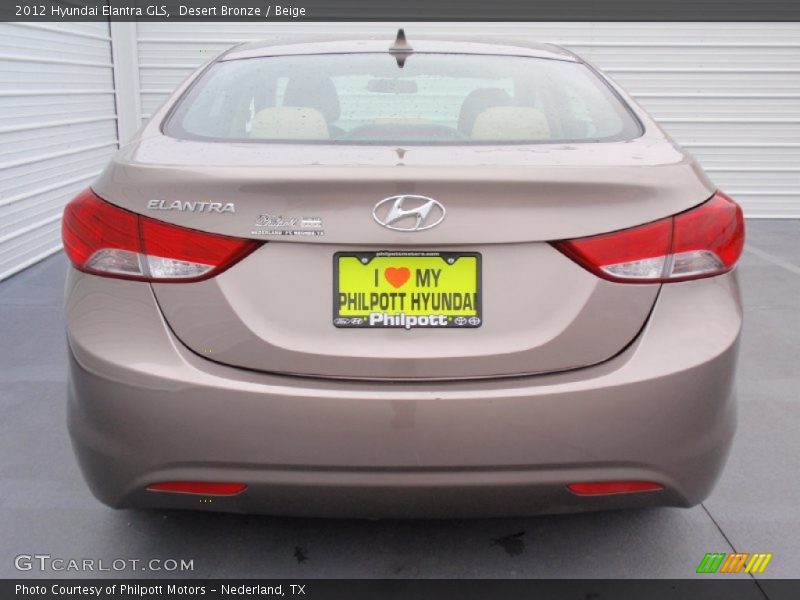 Desert Bronze / Beige 2012 Hyundai Elantra GLS