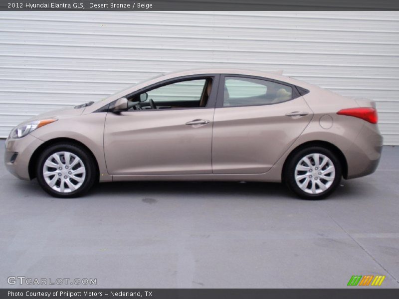 Desert Bronze / Beige 2012 Hyundai Elantra GLS