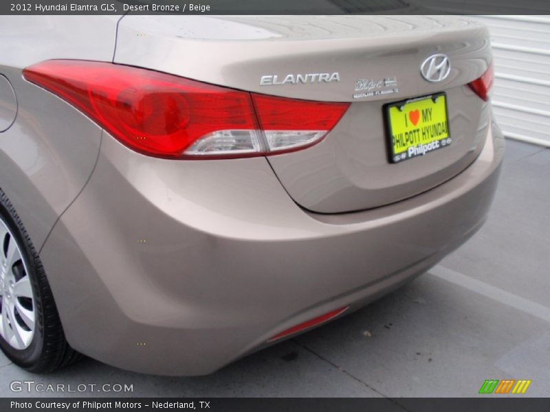 Desert Bronze / Beige 2012 Hyundai Elantra GLS