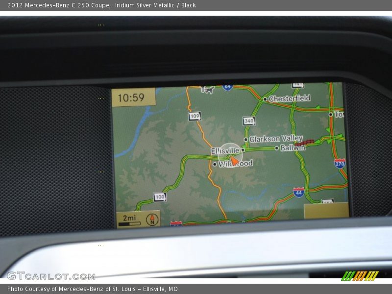 Iridium Silver Metallic / Black 2012 Mercedes-Benz C 250 Coupe