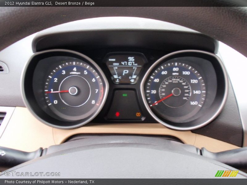 Desert Bronze / Beige 2012 Hyundai Elantra GLS