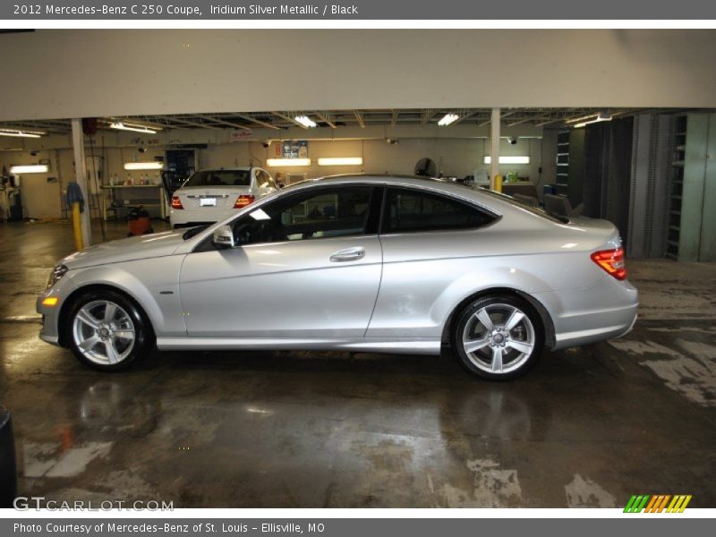 Iridium Silver Metallic / Black 2012 Mercedes-Benz C 250 Coupe