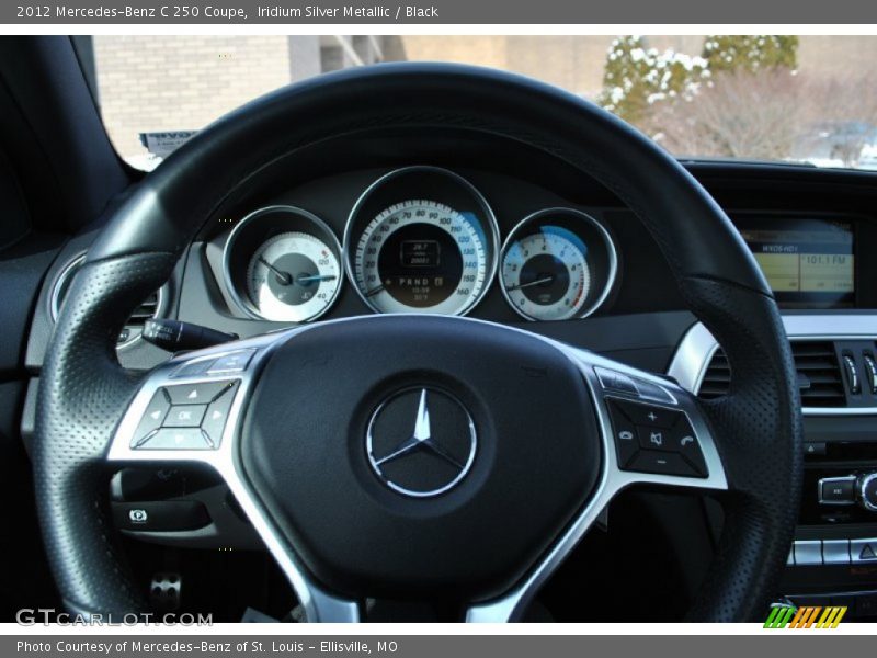 Iridium Silver Metallic / Black 2012 Mercedes-Benz C 250 Coupe