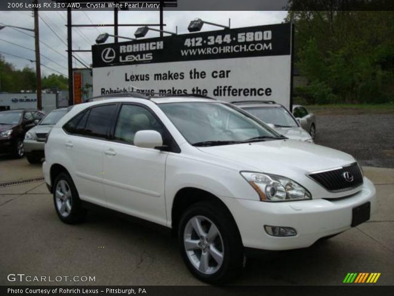 Crystal White Pearl / Ivory 2006 Lexus RX 330 AWD