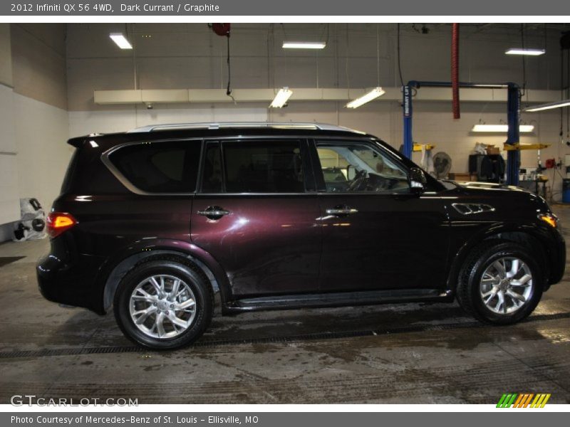 Dark Currant / Graphite 2012 Infiniti QX 56 4WD