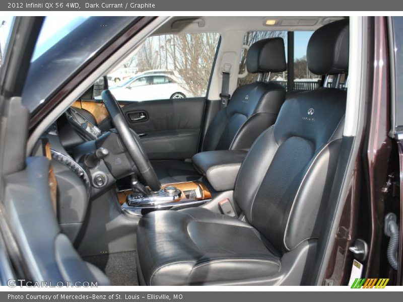 Dark Currant / Graphite 2012 Infiniti QX 56 4WD