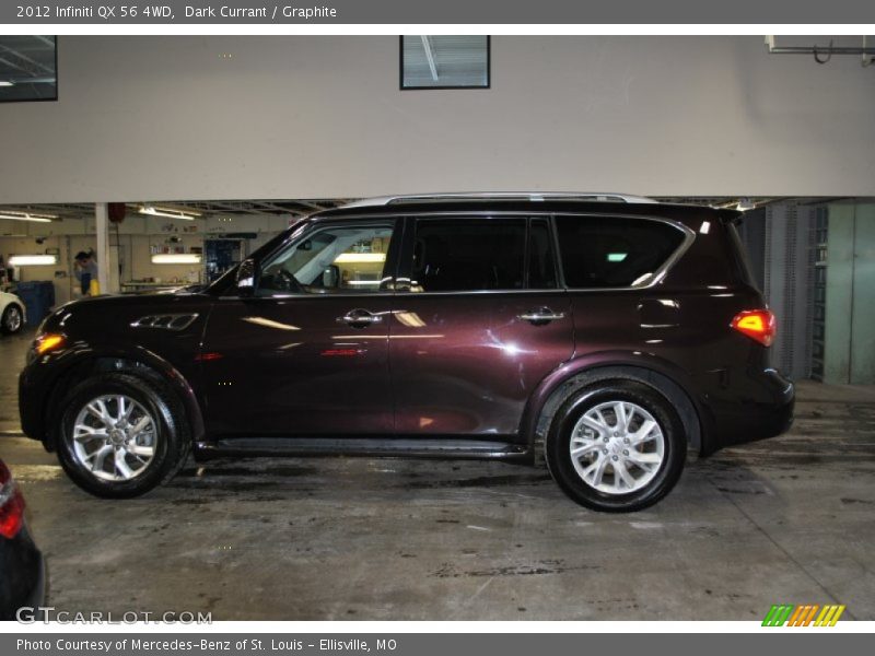 Dark Currant / Graphite 2012 Infiniti QX 56 4WD