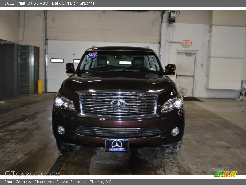 Dark Currant / Graphite 2012 Infiniti QX 56 4WD