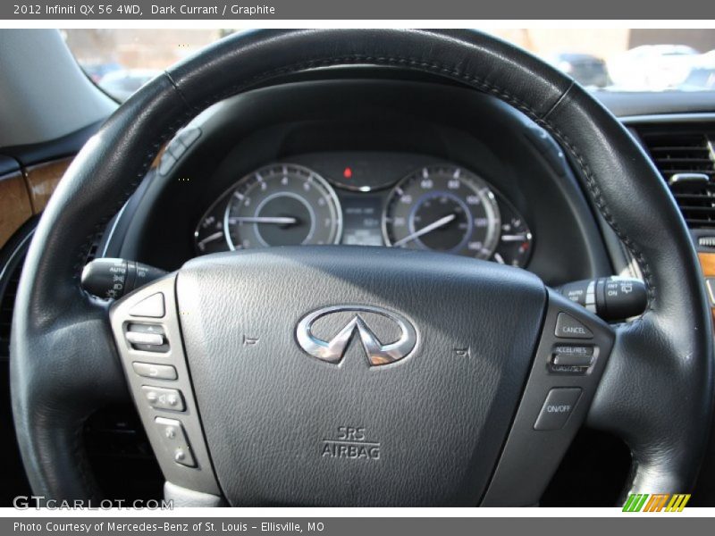 Dark Currant / Graphite 2012 Infiniti QX 56 4WD