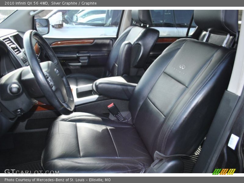 Silver Graphite / Graphite 2010 Infiniti QX 56 4WD