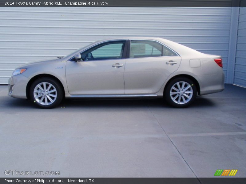 Champagne Mica / Ivory 2014 Toyota Camry Hybrid XLE
