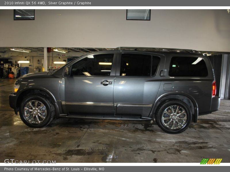 Silver Graphite / Graphite 2010 Infiniti QX 56 4WD
