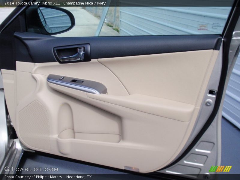 Champagne Mica / Ivory 2014 Toyota Camry Hybrid XLE