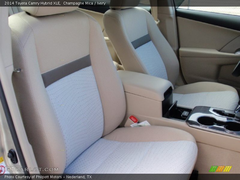 Champagne Mica / Ivory 2014 Toyota Camry Hybrid XLE