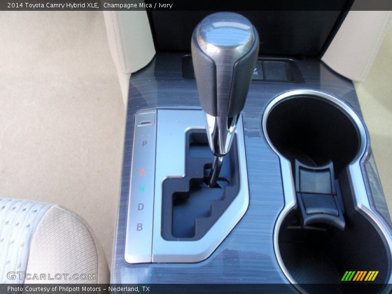 Champagne Mica / Ivory 2014 Toyota Camry Hybrid XLE