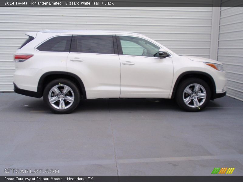 Blizzard White Pearl / Black 2014 Toyota Highlander Limited