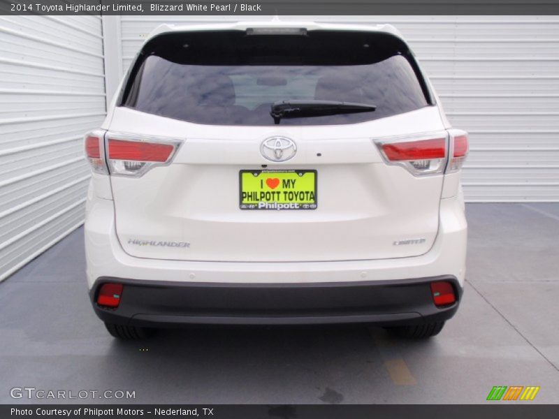 Blizzard White Pearl / Black 2014 Toyota Highlander Limited