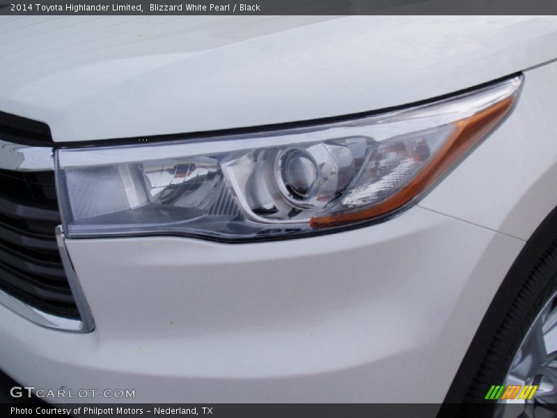 Blizzard White Pearl / Black 2014 Toyota Highlander Limited