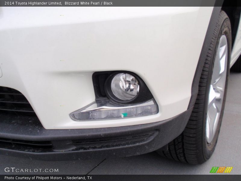 Blizzard White Pearl / Black 2014 Toyota Highlander Limited