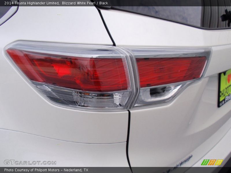 Blizzard White Pearl / Black 2014 Toyota Highlander Limited