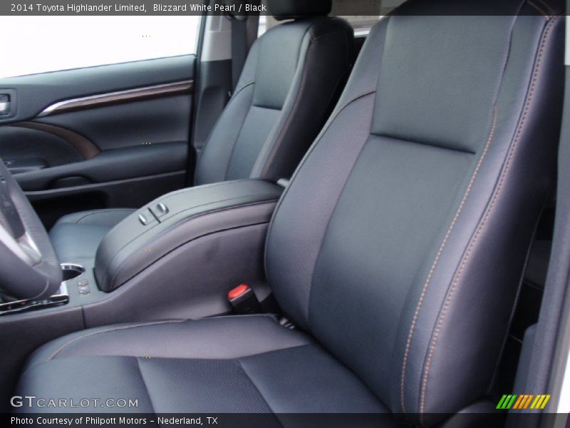 Blizzard White Pearl / Black 2014 Toyota Highlander Limited