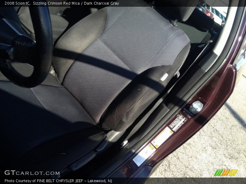 Sizzling Crimson Red Mica / Dark Charcoal Gray 2008 Scion tC