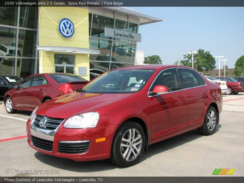 Spice Red Metallic / Pure Beige 2006 Volkswagen Jetta 2.5 Sedan